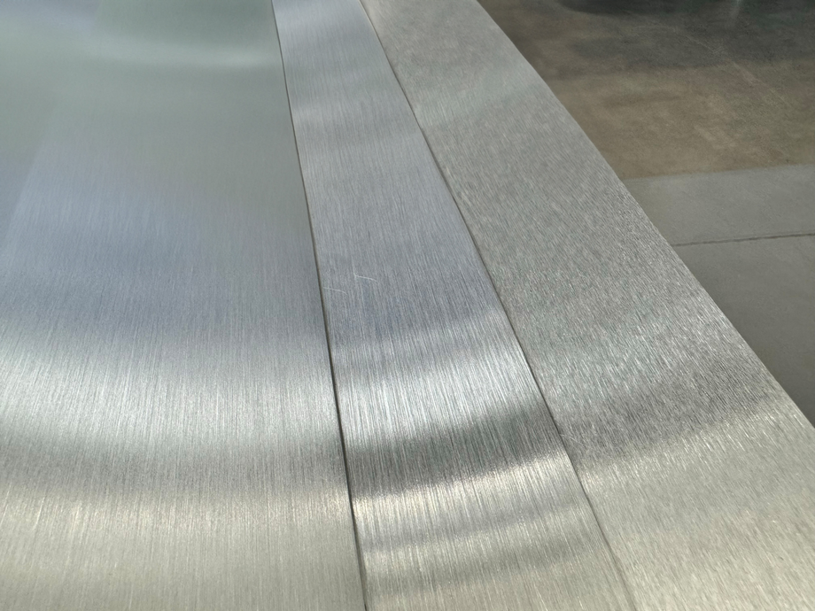 finish grinding thin sheet metal