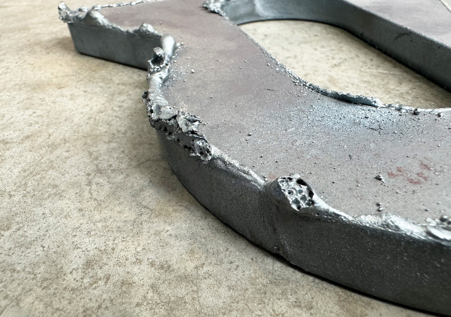 Slag metal part 